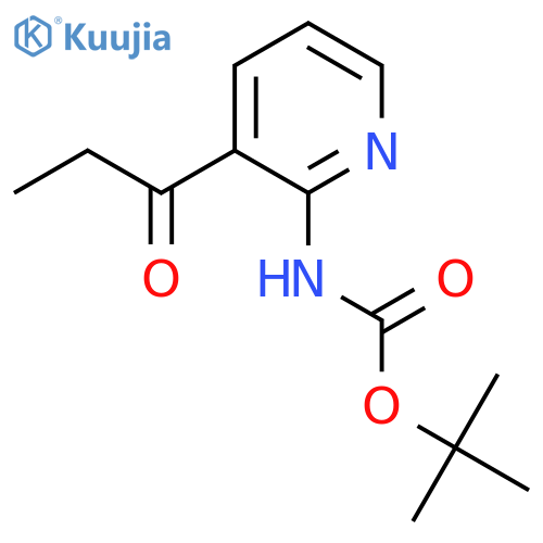 tert-butyl N-(3-propanoylpyridin-2-yl)carbamate structure