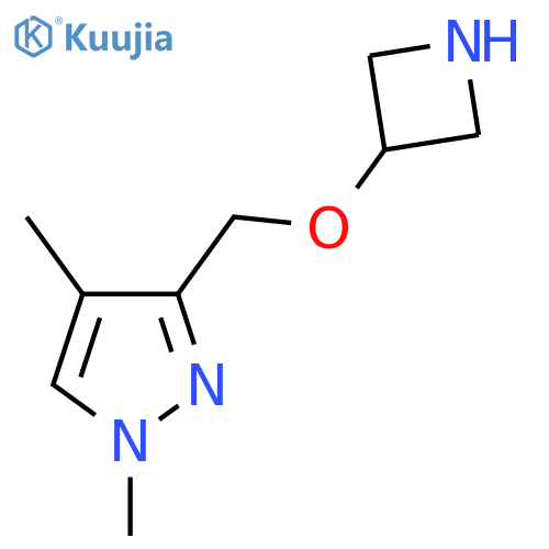 3-(azetidin-3-yloxy)methyl-1,4-dimethyl-1H-pyrazole structure