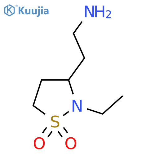 3-(2-Aminoethyl)-2-ethyl-1lambda6,2-thiazolidine-1,1-dione structure