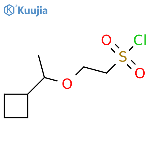 2-(1-cyclobutylethoxy)ethane-1-sulfonyl chloride structure