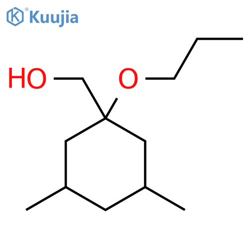 (3,5-dimethyl-1-propoxycyclohexyl)methanol structure