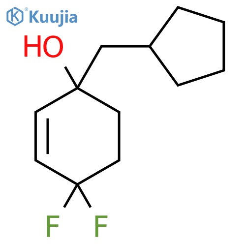 1-(Cyclopentylmethyl)-4,4-difluorocyclohex-2-en-1-ol structure