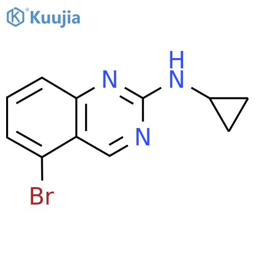 5-bromo-N-cyclopropylquinazolin-2-amine structure