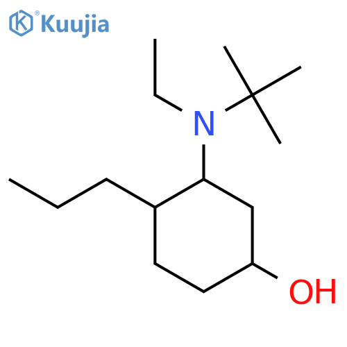 3-[Tert-butyl(ethyl)amino]-4-propylcyclohexan-1-ol structure