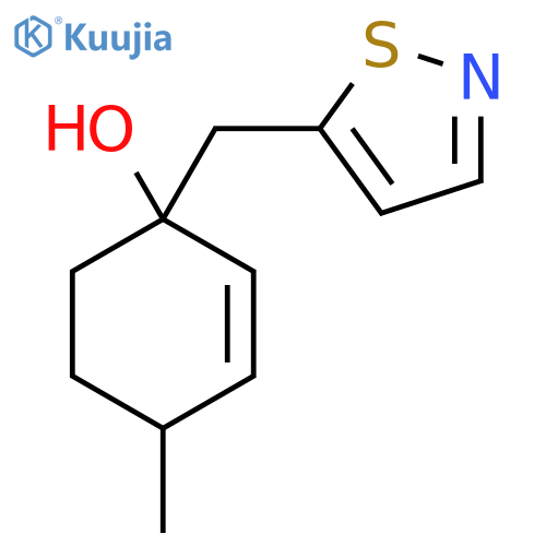 4-Methyl-1-[(1,2-thiazol-5-yl)methyl]cyclohex-2-en-1-ol structure