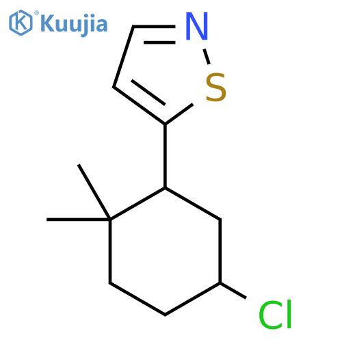 5-(5-Chloro-2,2-dimethylcyclohexyl)-1,2-thiazole structure
