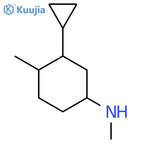 3-cyclopropyl-N,4-dimethylcyclohexan-1-amine structure