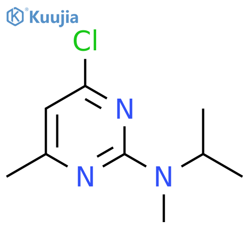 4-chloro-N,6-dimethyl-N-(propan-2-yl)pyrimidin-2-amine structure