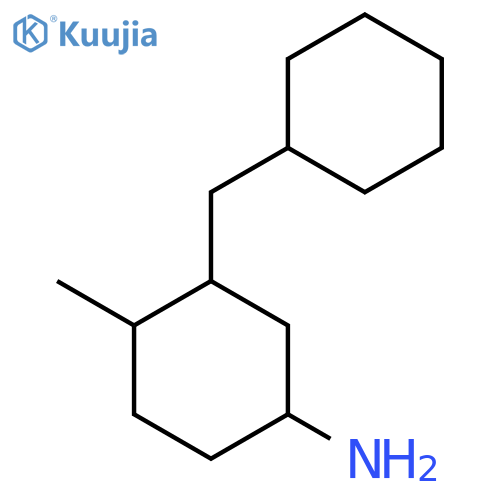 3-(Cyclohexylmethyl)-4-methylcyclohexan-1-amine structure