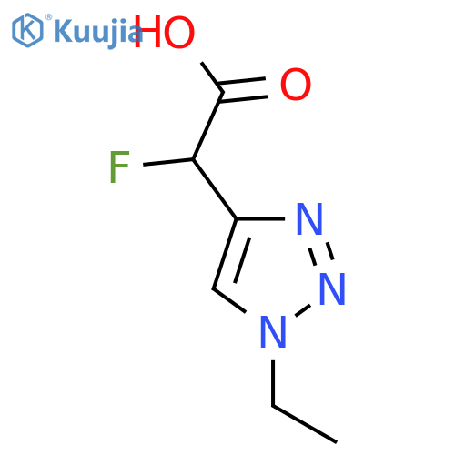 2-(1-ethyl-1H-1,2,3-triazol-4-yl)-2-fluoroacetic acid structure