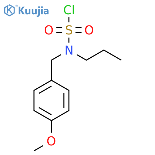 N-[(4-methoxyphenyl)methyl]-N-propylsulfamoyl chloride structure