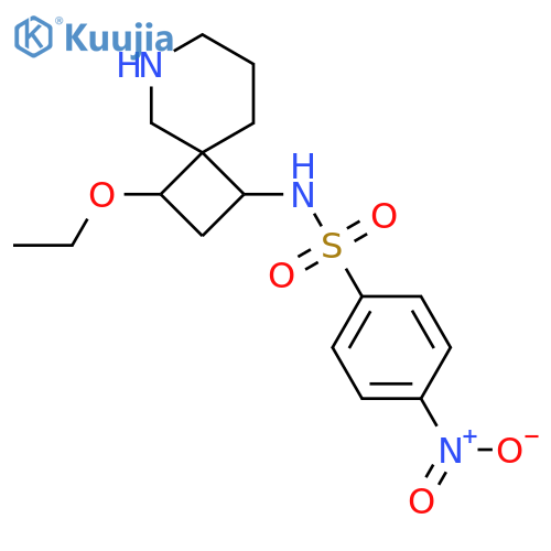 N-{3-ethoxy-6-azaspiro[3.5]nonan-1-yl}-4-nitrobenzene-1-sulfonamide structure