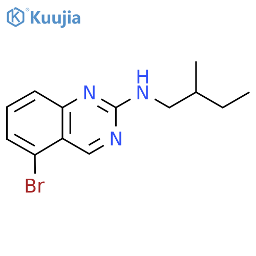 5-bromo-N-(2-methylbutyl)quinazolin-2-amine structure