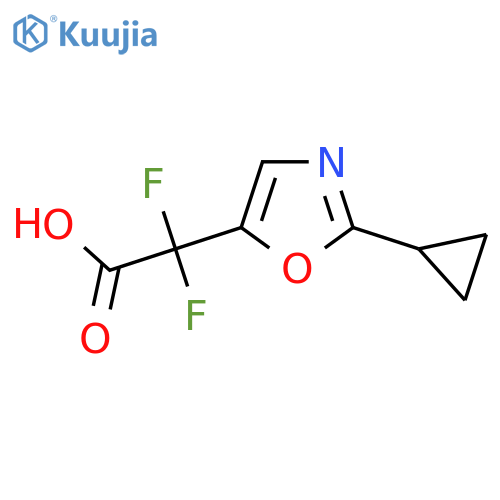 2-(2-cyclopropyl-1,3-oxazol-5-yl)-2,2-difluoroacetic acid structure