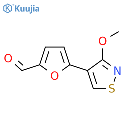 5-(3-Methoxy-1,2-thiazol-4-yl)furan-2-carbaldehyde structure