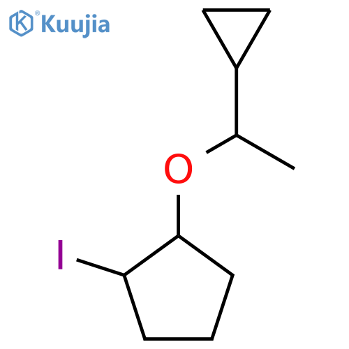 1-(1-cyclopropylethoxy)-2-iodocyclopentane structure