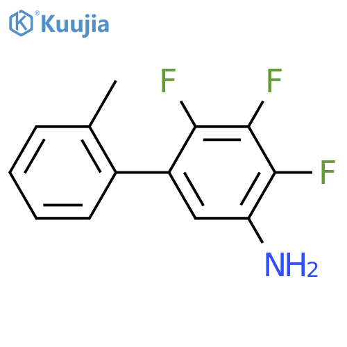 2,3,4-trifluoro-5-(2-methylphenyl)aniline structure
