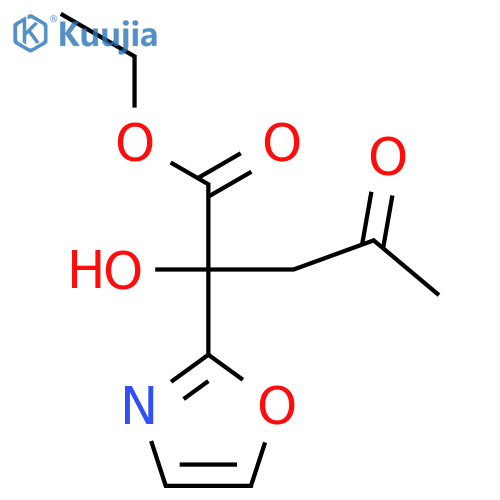 ethyl 2-hydroxy-2-(1,3-oxazol-2-yl)-4-oxopentanoate structure