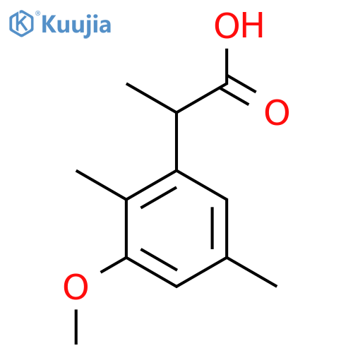 2-(3-methoxy-2,5-dimethylphenyl)propanoic acid structure
