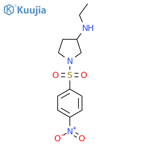 N-ethyl-1-(4-nitrobenzenesulfonyl)pyrrolidin-3-amine structure