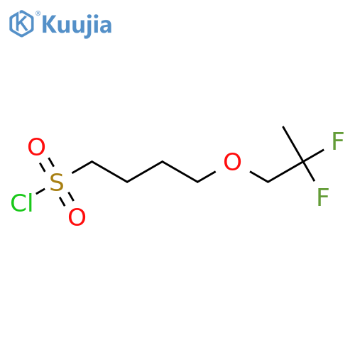 4-(2,2-difluoropropoxy)butane-1-sulfonyl chloride structure