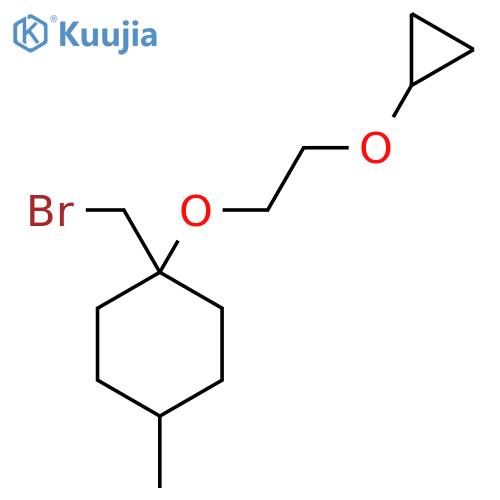 1-(bromomethyl)-1-(2-cyclopropoxyethoxy)-4-methylcyclohexane structure