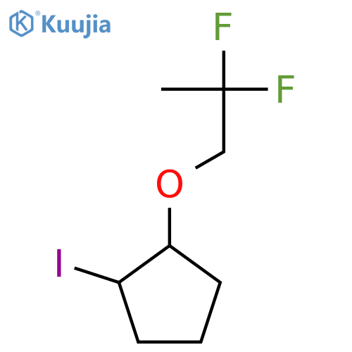 1-(2,2-difluoropropoxy)-2-iodocyclopentane structure