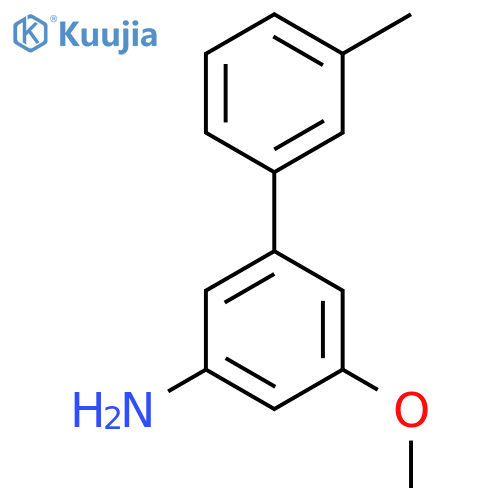3-methoxy-5-(3-methylphenyl)aniline structure