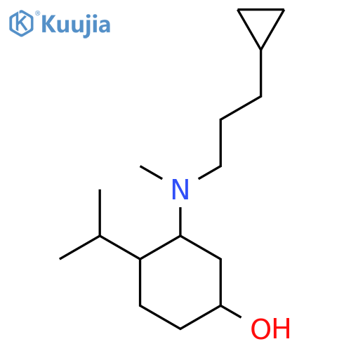 3-[(3-Cyclopropylpropyl)(methyl)amino]-4-(propan-2-yl)cyclohexan-1-ol structure