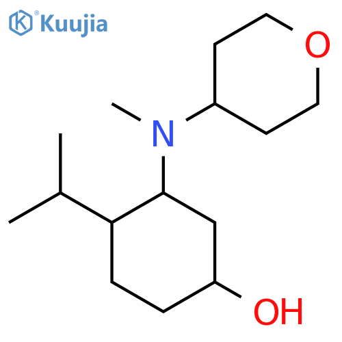 3-[Methyl(oxan-4-yl)amino]-4-(propan-2-yl)cyclohexan-1-ol structure