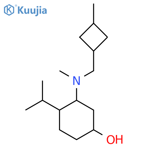 3-{Methyl[(3-methylcyclobutyl)methyl]amino}-4-(propan-2-yl)cyclohexan-1-ol structure
