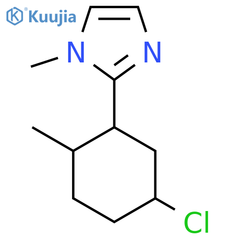 2-(5-chloro-2-methylcyclohexyl)-1-methyl-1H-imidazole structure
