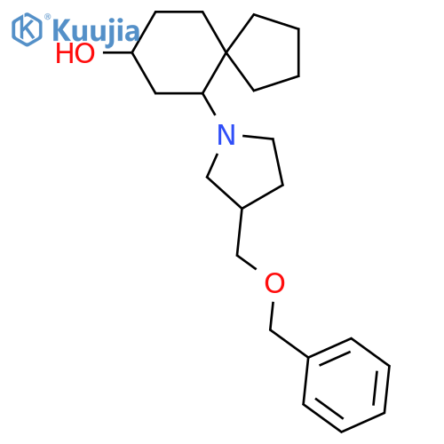 6-{3-[(Benzyloxy)methyl]pyrrolidin-1-yl}spiro[4.5]decan-8-ol structure