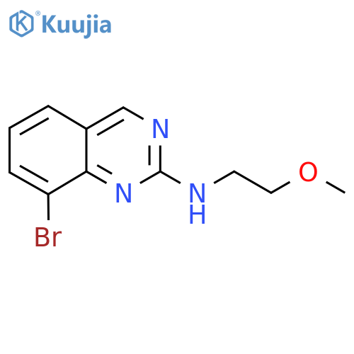 8-bromo-N-(2-methoxyethyl)quinazolin-2-amine structure