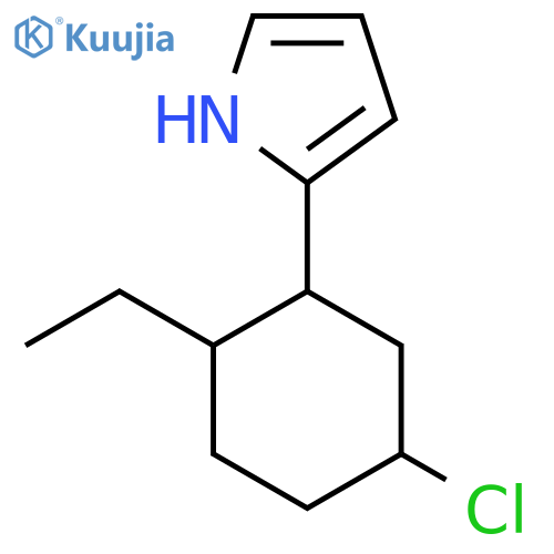 2-(5-chloro-2-ethylcyclohexyl)-1H-pyrrole structure