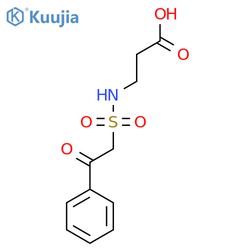 3-(2-oxo-2-phenylethanesulfonamido)propanoic acid structure