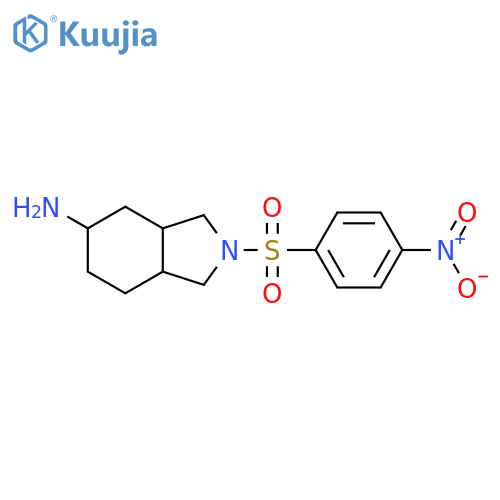 2-(4-nitrobenzenesulfonyl)-octahydro-1H-isoindol-5-amine structure