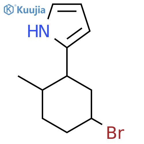 2-(5-bromo-2-methylcyclohexyl)-1H-pyrrole structure