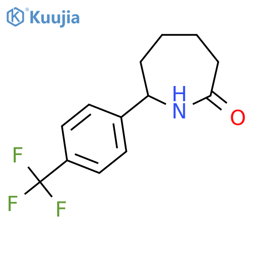 7-[4-(Trifluoromethyl)phenyl]azepan-2-one structure