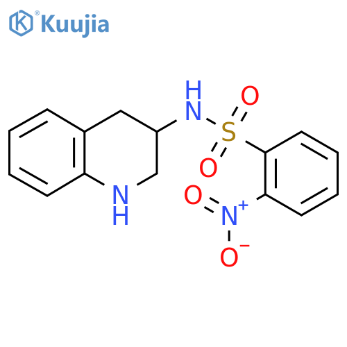 2-nitro-N-(1,2,3,4-tetrahydroquinolin-3-yl)benzene-1-sulfonamide structure