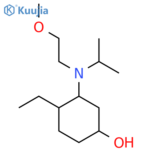 4-Ethyl-3-[(2-methoxyethyl)(propan-2-yl)amino]cyclohexan-1-ol structure