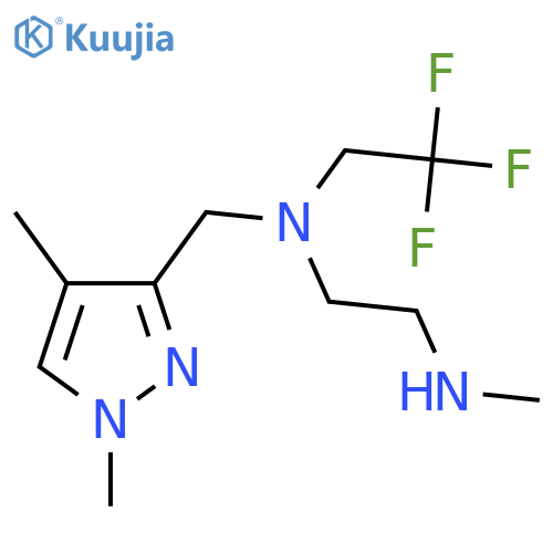 (1,4-dimethyl-1H-pyrazol-3-yl)methyl2-(methylamino)ethyl(2,2,2-trifluoroethyl)amine structure