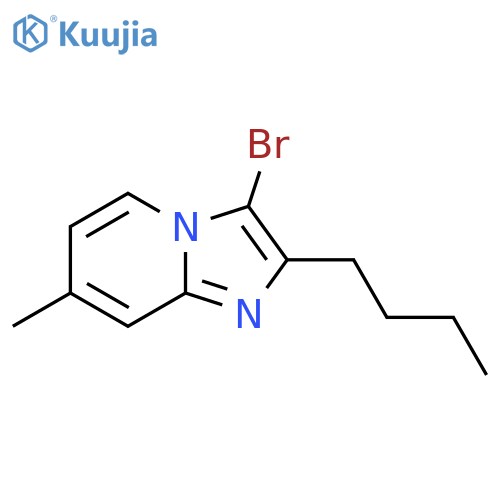 3-bromo-2-butyl-7-methylimidazo1,2-apyridine structure