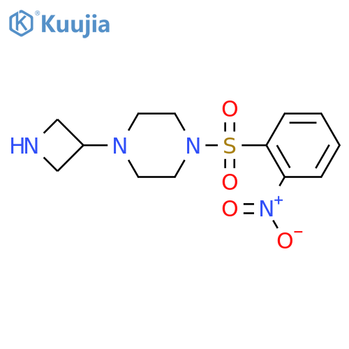 1-(Azetidin-3-yl)-4-(2-nitrobenzenesulfonyl)piperazine structure