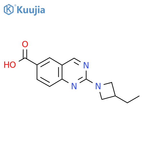 2-(3-ethylazetidin-1-yl)quinazoline-6-carboxylic acid structure