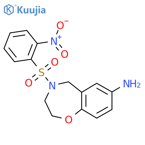 4-(2-Nitrobenzenesulfonyl)-2,3,4,5-tetrahydro-1,4-benzoxazepin-7-amine structure
