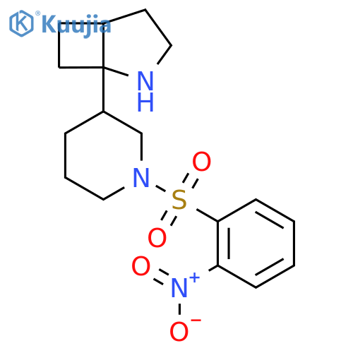 1-[1-(2-Nitrobenzenesulfonyl)piperidin-3-yl]-2-azabicyclo[3.2.0]heptane structure