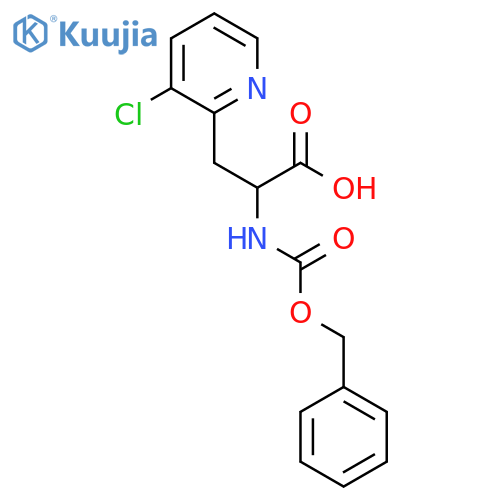 2-{(benzyloxy)carbonylamino}-3-(3-chloropyridin-2-yl)propanoic acid structure