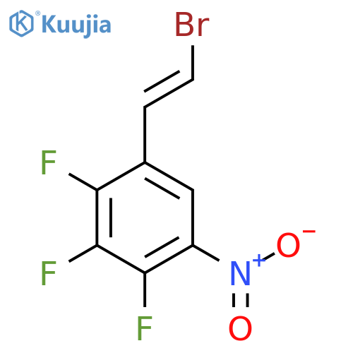 1-(2-Bromoethenyl)-2,3,4-trifluoro-5-nitrobenzene structure