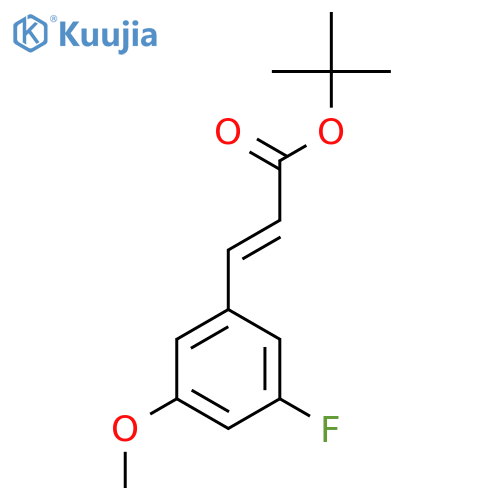 tert-butyl (2E)-3-(3-fluoro-5-methoxyphenyl)prop-2-enoate structure